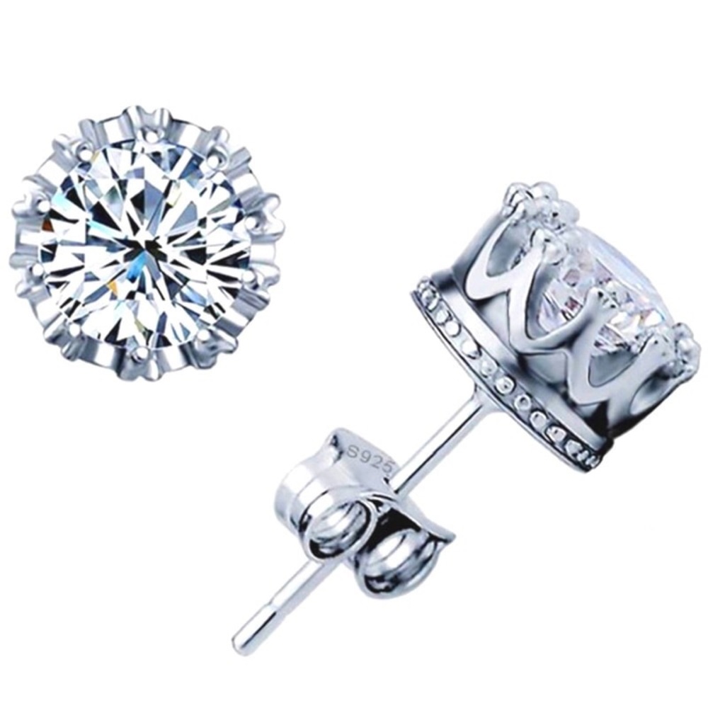 Swarovski crystals ~ Silver stud earrings